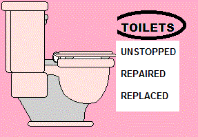 Toilets Unstopped, Repaired, Replaced